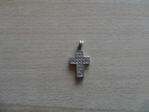 Anhänger Kreuz Silber 925 mit Glassteinen - Bild 1 von 5