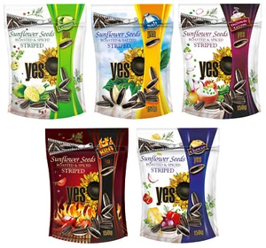 Pacchetto Semi di Girasole Tostati Speziati SI Mix Aromi Peperoncino Limone Formaggio 5 x 150g - Foto 1 di 9