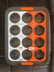 Le Creuset Antihaft 12 Tassen Tablett Backformen Halloween Cupcake Muffin Tablett Pfanne NEU - Bild 1 von 4