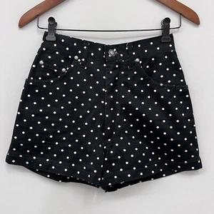 Vintage Versace Sport Polka Dot Shorts schwarz weiß Sun Face Knopf Nieten XS 42 - Bild 1 von 9