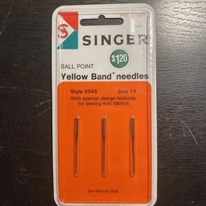 Vintage Singer Nähmaschinennadeln: Kugelschreiber gelbes Band Nr 4316 - Bild 1 von 2
