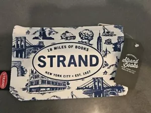 Strand Books NYC - Strand City Toile Bolsa/Lápiz con Cremallera, Estuche para Bolígrafos ¡NUEVO CON ETIQUETAS! - Imagen 1 de 5