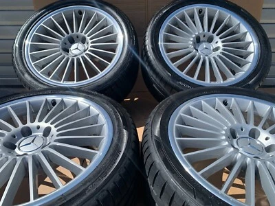 AMG Felgen Styling V + Reifen 18" Mercedes C219 R230 W210 W211 R129 W209 W208 - Bild 1 von 4