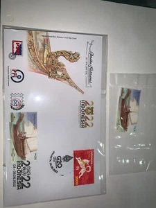 Malaysia 04-09-Aug-2022 fdc boat overprint jakarta first day cover + mint stampb - Picture 1 of 2