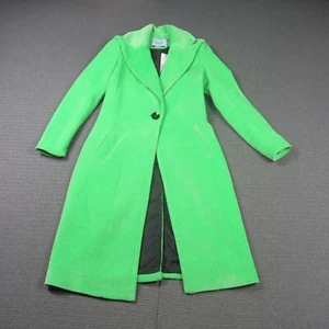 Sheike Womens Coat Jacket XS 8(AU) Bright Green Eden Oversize Longline Winter - Picture 1 of 11