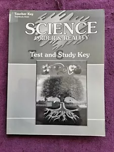 A Beka Science Order & Reality Test & Study Key Abeka teacher grade 7 homeschool - Imagen 1 de 3