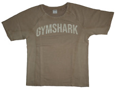 Just In!! ALL NEW Gymshark Men's Power Washed Rag Top Cement Brown SMALL