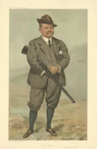 VANITY FAIR SPY CARTOON Reginald Rimington-Wilson Driven grouse Game Hunter 1905 - Picture 1 of 2