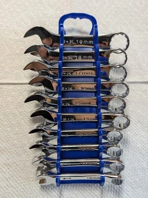 SK 86240 10 Piezas 12 Puntos Métrico Corto Combinación Cromo Juego HECHO EN EE. UU. Foto 1 de 4