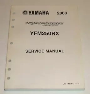 Yamaha 2008 Raptor 250 Service Manual Yfm250 Yfm250r Yfm 250r Repair - Picture 1 of 5