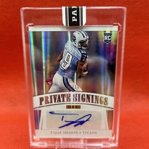 2017 Panini Rookie Tajae Sharpe Private Signings Auto 5/10 RC - Picture 1 of 4