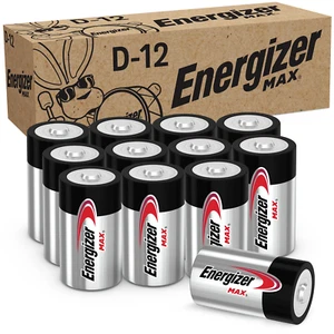 MAX D Batteries (12 Pack), D Cell Alkaline Batteries - Picture 1 of 12