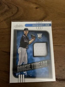 2021 Absolute Baseball Rookie Threads Braxton Garrett Trikot Nr. RT-BG - Bild 1 von 2
