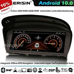 8.8” CarPlay Android 10 Autoradio GPS 4G BMW 3er E90 E91 5er E60 E61 6er E63 E64 - Bild 1 von 12