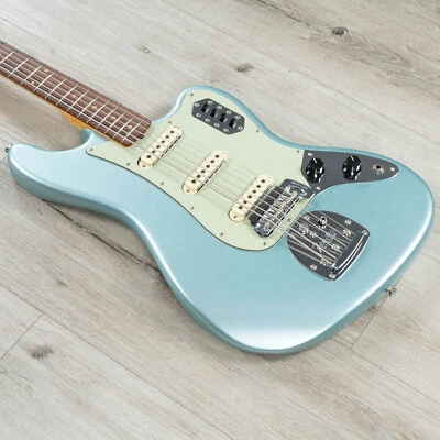 Fender Custom Shop Bass VI DLX Closet Classic 6-String Bass Aged Firemist Silver - Image 1 of 4