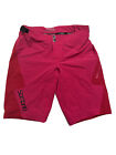 Sombrio Drift Cycling Shorts Biking Long Inseam Pockets Pink/red Womens Large