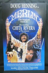 Chita Rivera Merlin Musical Theater Broadway Window Card Poster 14" x 22" - Picture 1 of 6