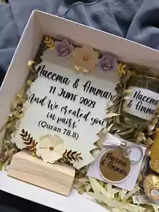 Gift Box/Pamper Hamper/Wedding Gift/Mother Gift/Bride/Groom/Eid Gift/Marriage - Picture 1 of 2