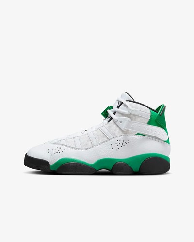 Scarpe da basket Air Jordan 6 anelli 323419 131 GS giovani bianco verde fortunato FD492