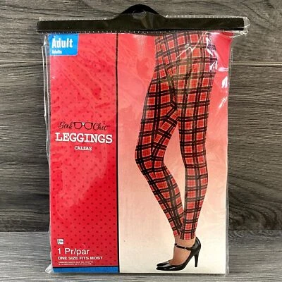 Leggings Adulto Rojo y Negro Elegante Geek Halloween Disfraz Juegos con disfraces Vestir Foto 1 de 4