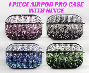 For Apple Airpod PRO Rhinestone /Bling Effect Protective 1 PIECE HINGED CASE