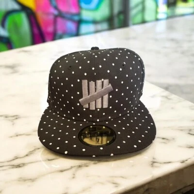 UNDEFEATED X NE 59Fifty New Era ICON Gorra Ajustada Punto Negro Talla 7 Foto 1 de 4
