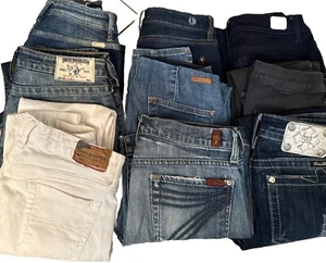 Jeans Sz 27 Dark Wash Skinny True Religion J Brand Miss Me Ralph Lauren - Picture 1 of 7