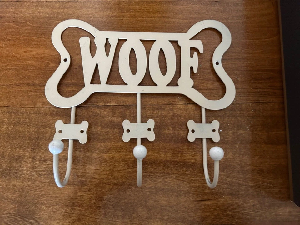 Woof Handcrafted Metal Wall Hanging For Keys Leashes And Accessories - Image 1 of 2