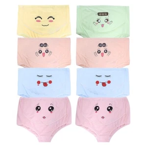 New 4PCS Women Lady High Waist Cute Adjustable Panties Cartoon Briefs Maternity - Picture 1 of 12