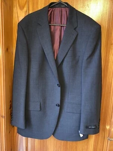 Tom English Herren Wollmischung Schwarz Anzugjacke Medium Neu - Bild 1 von 7