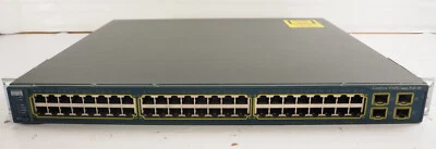Cisco Catalyst 3560-G Series WS-C3560G-48PS-E V05 48-Port PoE+ Network Switch - Image 1 of 4