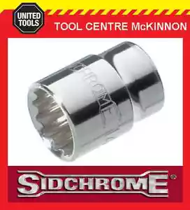 SIDCHROME SCMT13218 3/8” DRIVE 12pt 8mm TORQUEPLUS STANDARD SOCKET - Foto 1 di 2