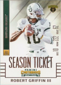 2015 Contenders Draft Picks #88 Robert Griffin III Baylor Bears