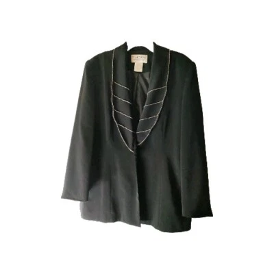 Blazer St. Anthony Noche NEGRO CRISTALES Corte 18 Chaqueta IGLESIA Formal Foto 1 de 4