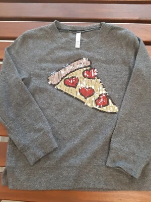 Xhilaration 女孩衬衫尺寸 S(6/6X) 灰色涤纶人造丝氨纶 Pit to Pit 14 — 第 1/3 张图片