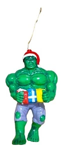 Marvel Incredible Hulk Christmas Ornament Kurt Adler 2003 Vintage Gift Santa Hat - Picture 1 of 5