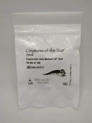 Ortho Technology Elastic Bands Medium 1/4" Latex Free, Seal 4.5oz One Pack Bag