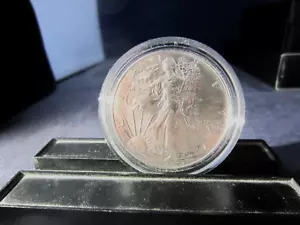 2023 W AMERICAN EAGLE UNCIRCULATED SILVER DOLLAR US BOX & COA - Picture 1 of 8