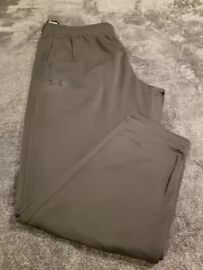 Under Armour Mens Sz 3X Army Green Loose Fit Fleece Microfiber Track Style Pant - Picture 1 of 9