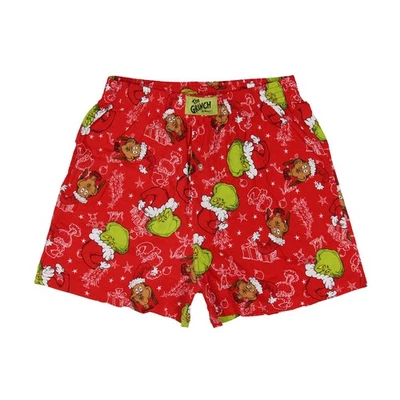 Dr. Seuss The Grinch Men's Max Grinch Cindy Lou Who AOP Boxers - Image 1 of 3