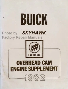 1982 Buick Skyhawk Overhead Cam Engine Shop Service Manual Supplement Original - Bild 1 von 3