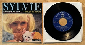 45 7" FRENCH EP SYLVIE VARTAN L'HOMME EN NOIR - Picture 1 of 2