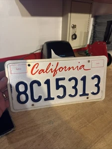 Placa de matrícula de California para auto neumático Hotrod automóvil original CADUCADO - Imagen 1 de 15