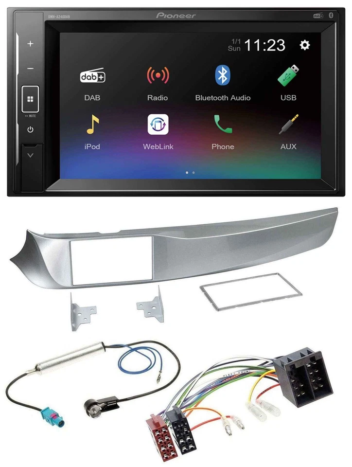 Pioneer DAB MP3 2DIN Bluetooth USB Autoradio für Alfa Giulietta 05/2010-10/2013 - Bild 1 von 4