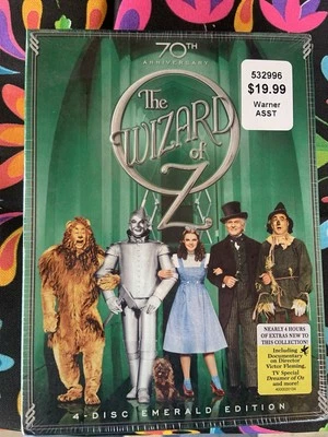 Редкий фильм Oop The Wizard of Oz 70th Anniversary (DVD, 4-Disc Emerald Edition) - Изображение 1 из 3