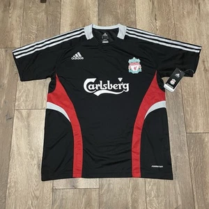 Adidas Liverpool Football Club Carlsberg Mens Training T Shirt Size Large - Picture 1 of 6