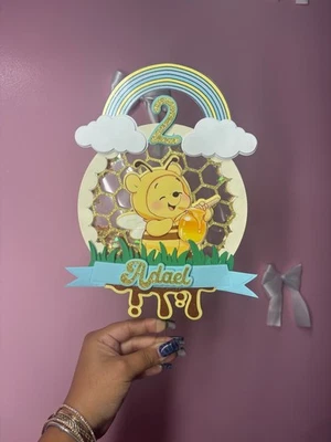 Winnie the Pooh Miel Peine Agitador Pastelera con Palo Extraíble Foto 1 de 4