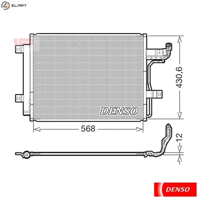 CONDENSER AIR CONDITIONING DCN44019 FOR MAZDA 3/CX-0/Hatchback CX-30 1.5L 4cyl - Image 1 of 4