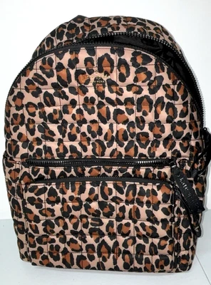Nueva Mochila Kate Spade Camden Acolchada Leopardo Grande Marrón Mujer’s Estampado Animal Foto 1 de 4