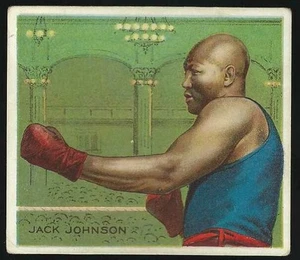 1910 T218 Jack Johnson side facing Champion Athletes & Prize Fighters Excellent - Picture 1 of 2